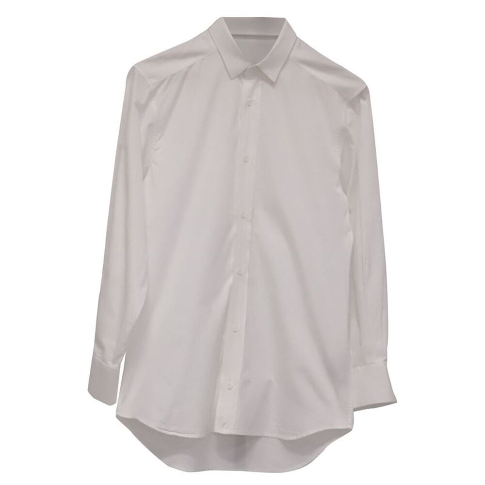 Dior Button-Down Bee Embroidered Shirt in White Cotton